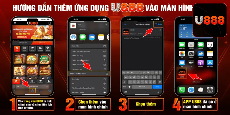 Quy trình tải app U888 qua hệ điều hành iOS